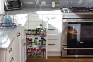 Pull-Out Storage Cabinets - NDA Kitchens, Long island